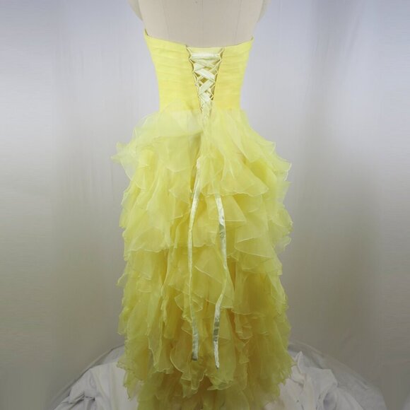 GRACE KARIN A Line Bridesmaid Dresses Long Prom Gown Size 8 Yellow - Picture 4 of 12